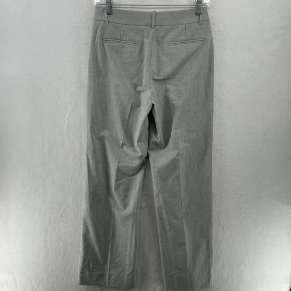 Tahari by ASL Dress Pants Women's Sz 2 Gray Wide-Leg Mid-Rise Stretch Pockets - Picture 2 of 11
